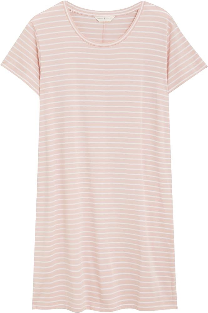 Marks & Spencer Women's Cotton Modal Stripe Short Nightdress