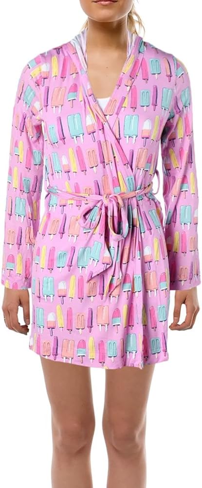 Nite Nite Munki Munki Womens Popsicles Longsleeve Hooded Robe