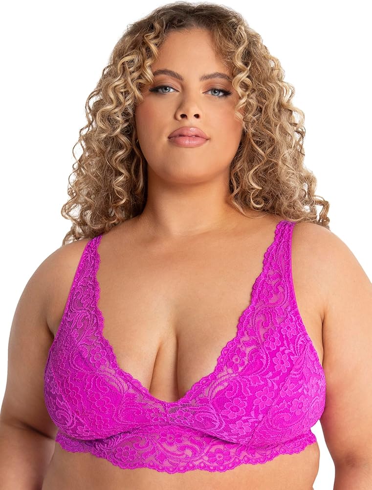 Smart & Sexy Signature Lace Deep V, Wireless Bralette for Women, available in Multi Packs