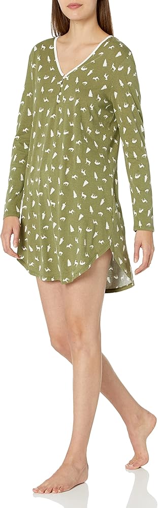 Cosabella Women's Ski Trip Long Sleeve Sleepshirt