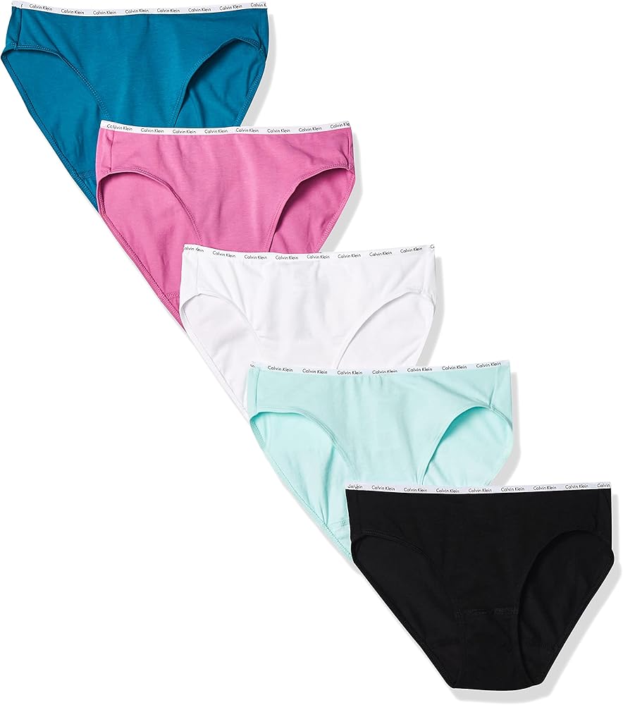 Calvin Klein Women’s Cotton Stretch Logo Bikini Panties, Multipack