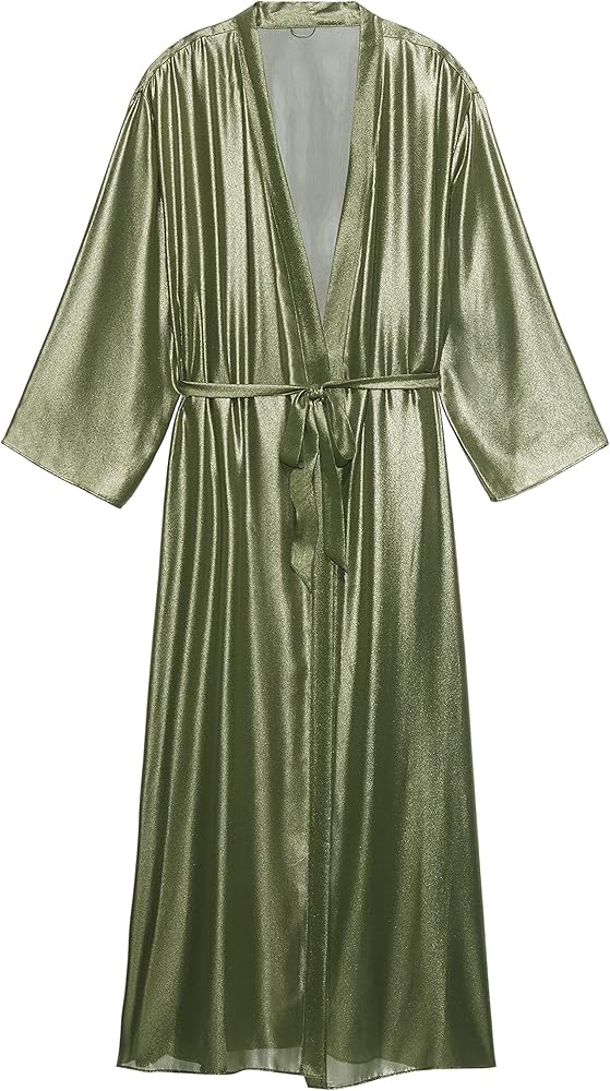 Savage X womens Going Platinum Long Robe