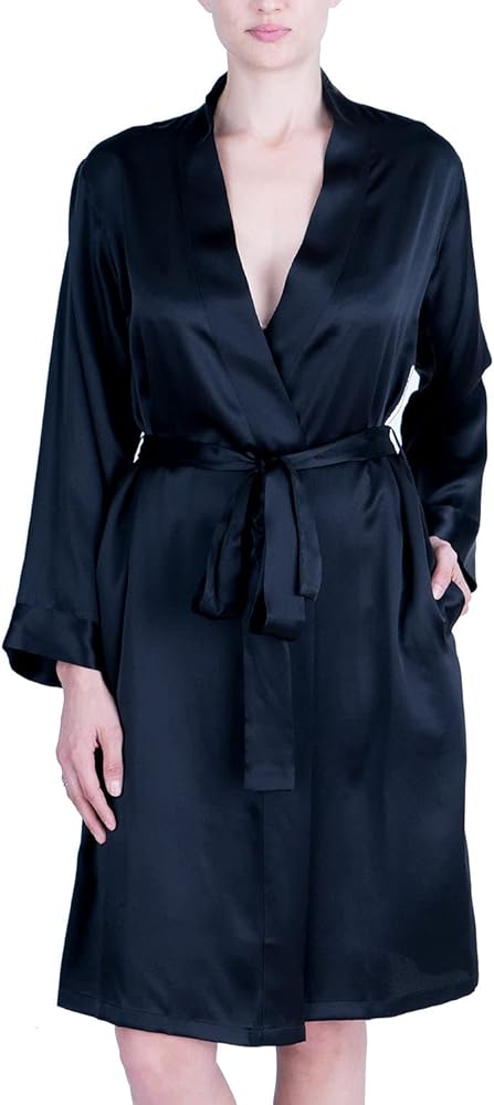 Women's Luxury Silk Sleepwear 100% Silk Robe Kimono