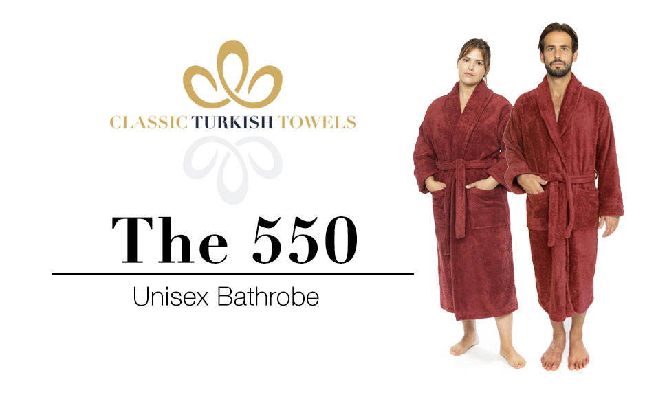 550 Unisex Bathrobe Red