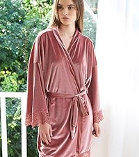 Women Velvet Robes