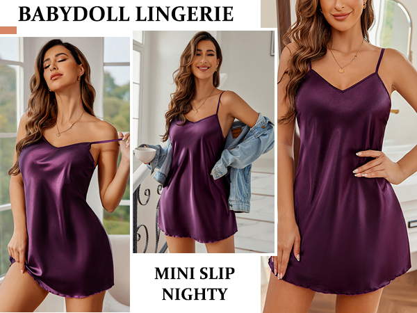 satin sleepwear nightwear