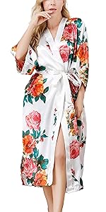 Women Silky Robe