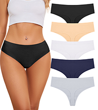 voenxe Seamless Women Underwear Thongs