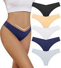 V-Waist Underwear Thongs