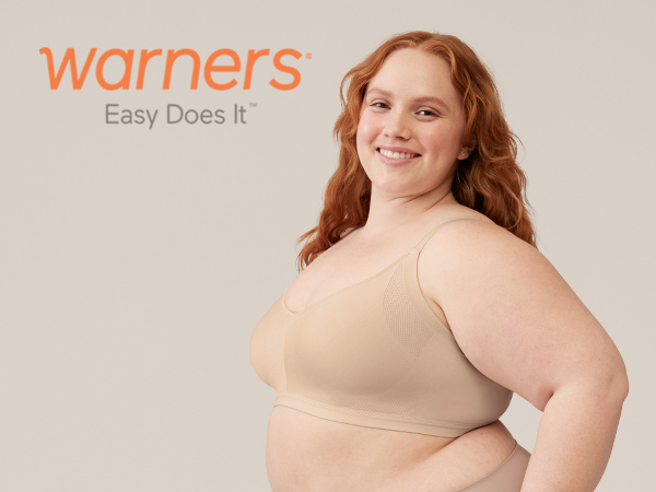 Warners, women''s bras, Easy Does It, RM3911A wireless bras, smoothing bras,