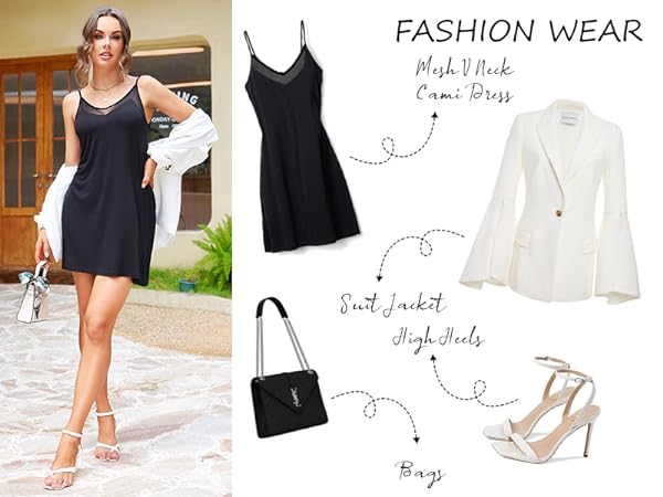 fashion cami dress outfit