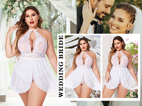 wedding night lingerie for bride plus size