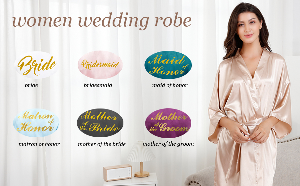 women wedding robes