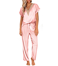 Lace V Neck Pajamas