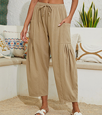 wide leg linen pants for women