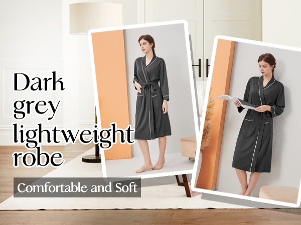 dark grey women robes