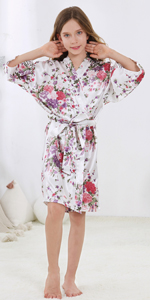 girls flower robes