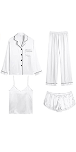 Women 4pcs Pajama Set