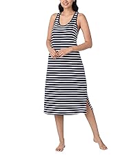 Nautica womens long maxi sleep dress 