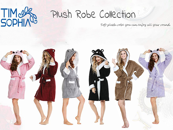 plush robe for women