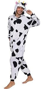 cow one piece union suit farm