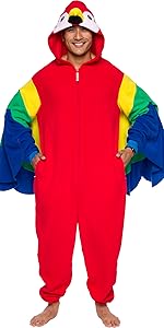 parrot union suit