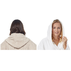 classic hooded style bathrobe