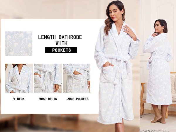  luxurious fleece robe for women 