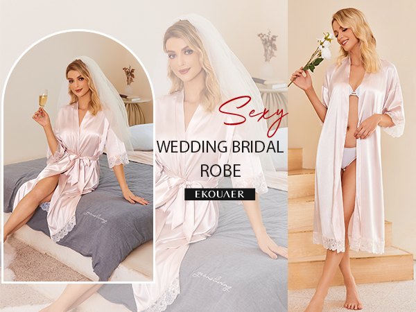 Bride Bridesmaid Wedding Party Robes