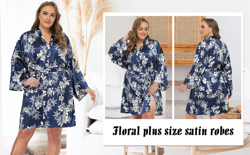 floral robe for women