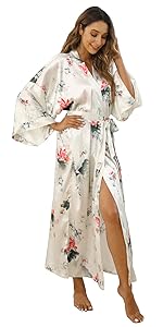 long floral robe