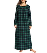 Women&#39;s Long Sleeves Cotton Flannel Nightgown