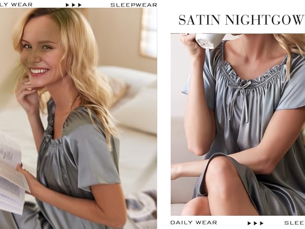 satin nightgowns