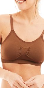 cami bra bralette spaghetting strap mocha brown skin tone womens