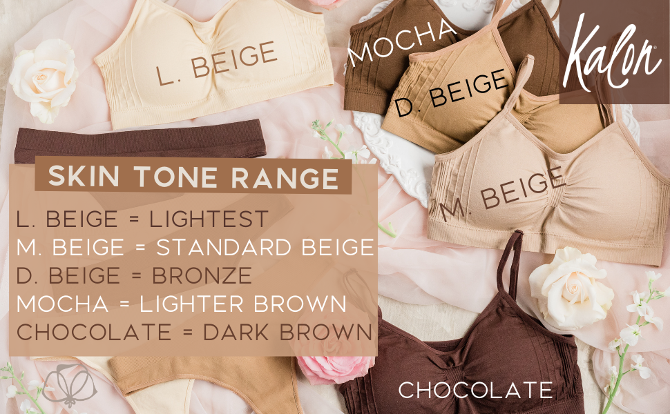 skin tone color bras bralettes earth tones browns brown beige bronze