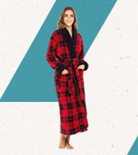 plaid robe