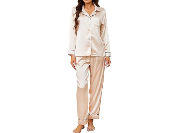 Women Silk Pajamas Set