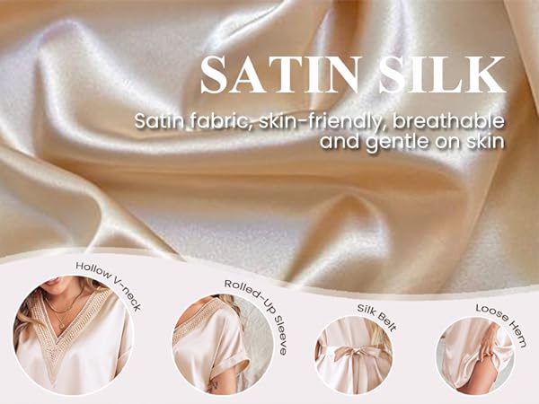 satin silk nightgown