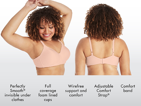 Playtex Secrets US4707 Features - Wireless, Full Coverage Support and Comfort