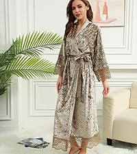 Women Long Velvet Robe