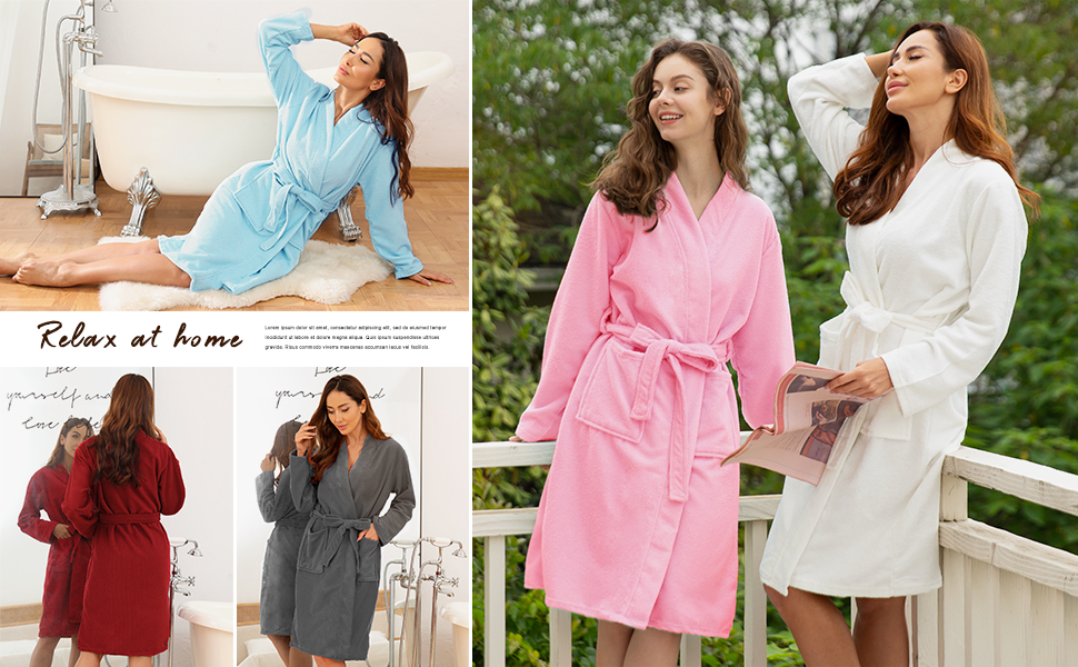 womens bathrobes