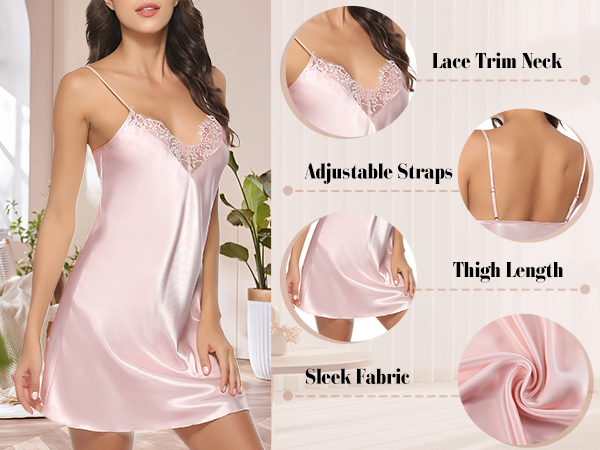 satin night gown