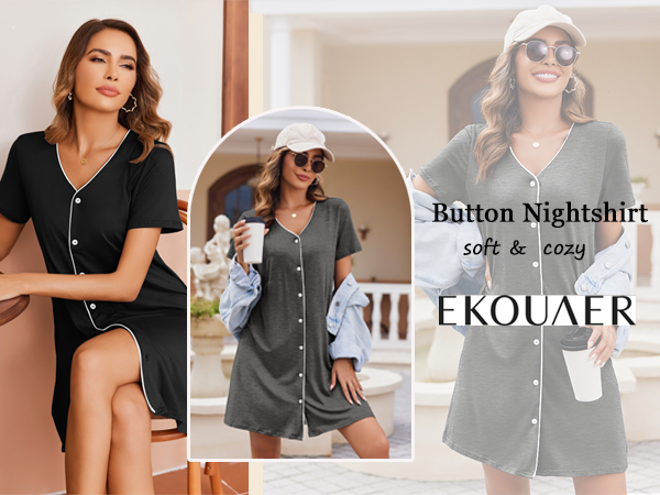 Button Down Nightshirt