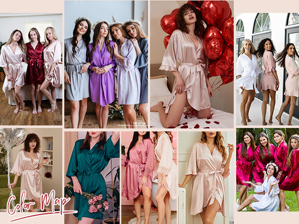 Make some great memories with your girls in monogrammed bridesmaid robes.