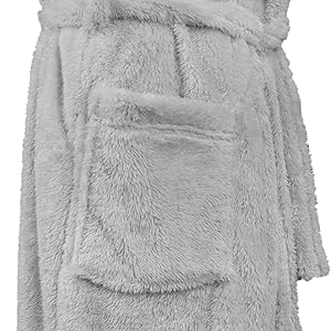 Plush Soft Robe Fluffy Warm Fleece Teddy Sherpa Shaggy Bathrobe