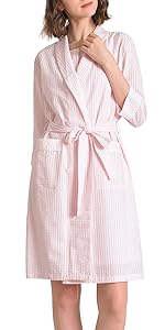 cotton nightgown and robe set