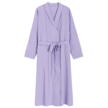 long cotton robe women lightweight