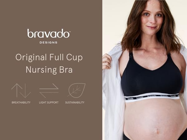 nursing bra, pregnancy bra, maternity bra, breastfeeding bra, bravado bra, cotton bra