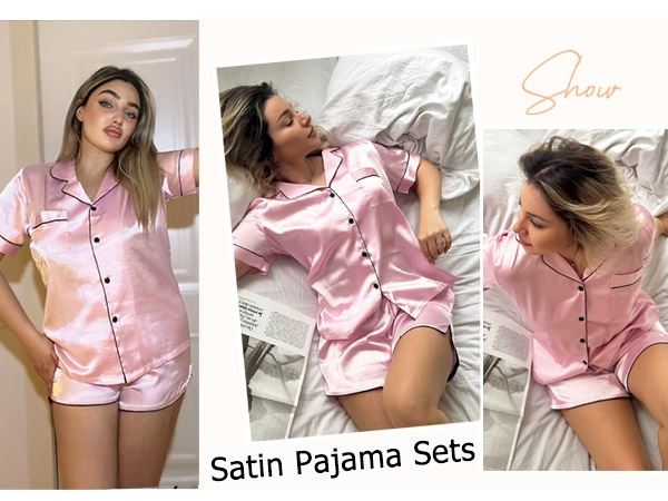 satin pajama set