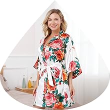 Women Silky Robe